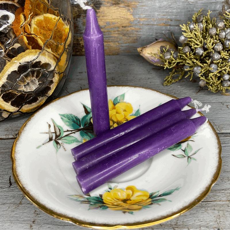 Mini Ritual Candle Dark Purple